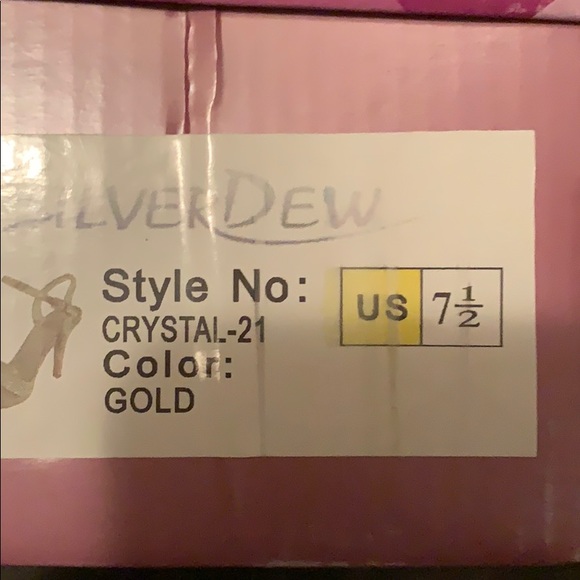 Silver sparkly heels - Picture 4 of 4